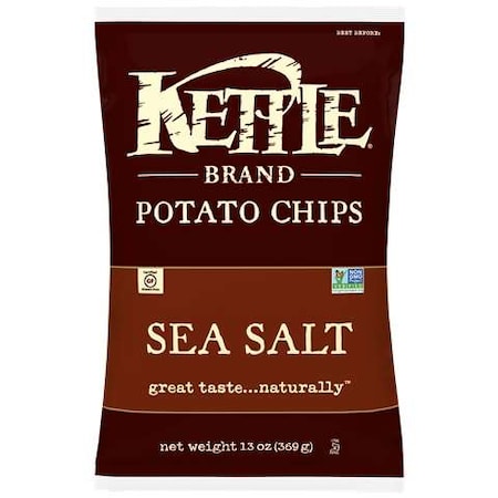 Kettle Foods Kettle Potato Chip Sea Salt 13 oz., PK9 112233
